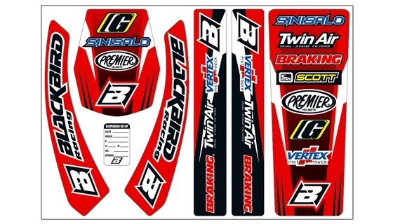 STANDARD sticker set, red