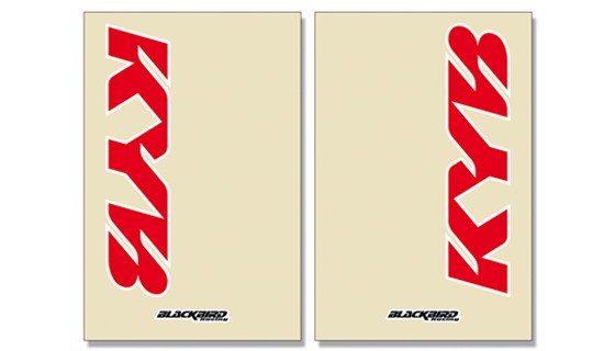 fork stickers Kayaba, transparent
