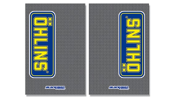 fork stickers Öhlins, carbon