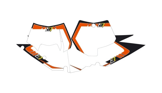 number plate stickers, SX/SXF 07-10 & EXC 08-11