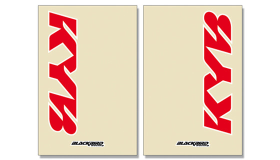 fork stickers Kayaba, transparent