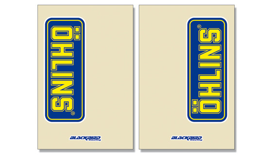 fork stickers Öhlins, transparent