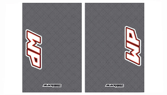 fork stickers White Power, carbon