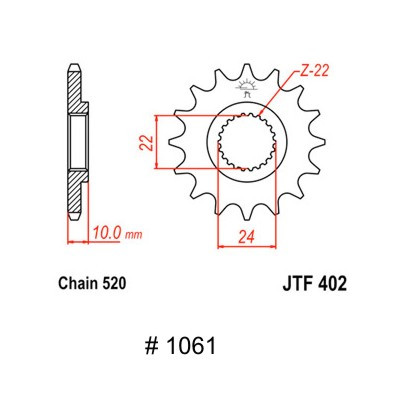 front sprocket BMW F650 94-