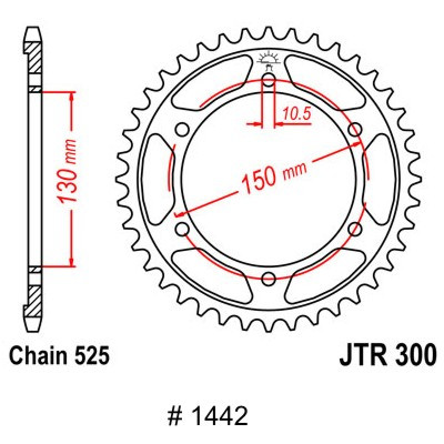 HONDA Kettenrad, für XL 650V Transalp 01-06