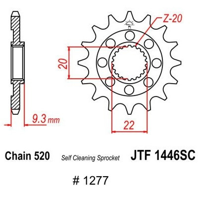 KAWASAKI Motorritzel, für KXF 250 06-