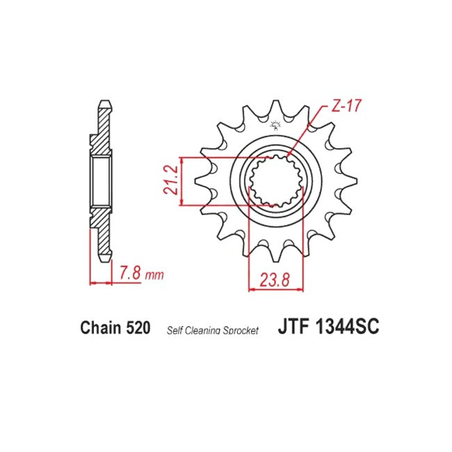 Motorritzel CRF 250 18-,