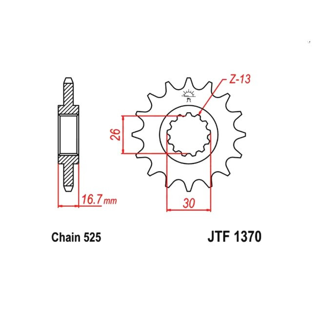 engine sprocket CRF 1000 Africa Twin