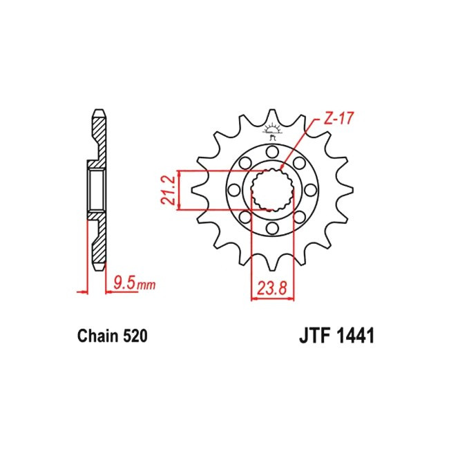 Motorritzel RM-Z 450 05-12,