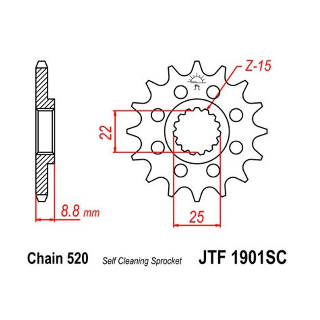 engine sprocket Husaberg 09-14,