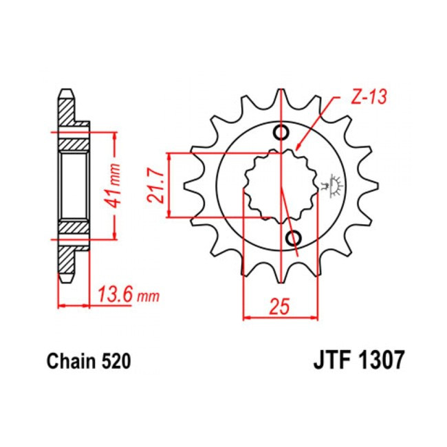front sprocket, XR 650R 00-