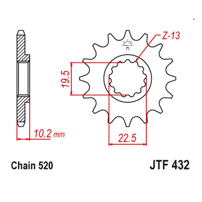 Motorritzel DR 650 90-95,