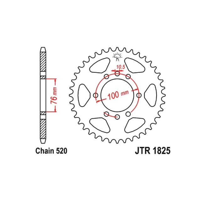 rear sprocket DR 750 88