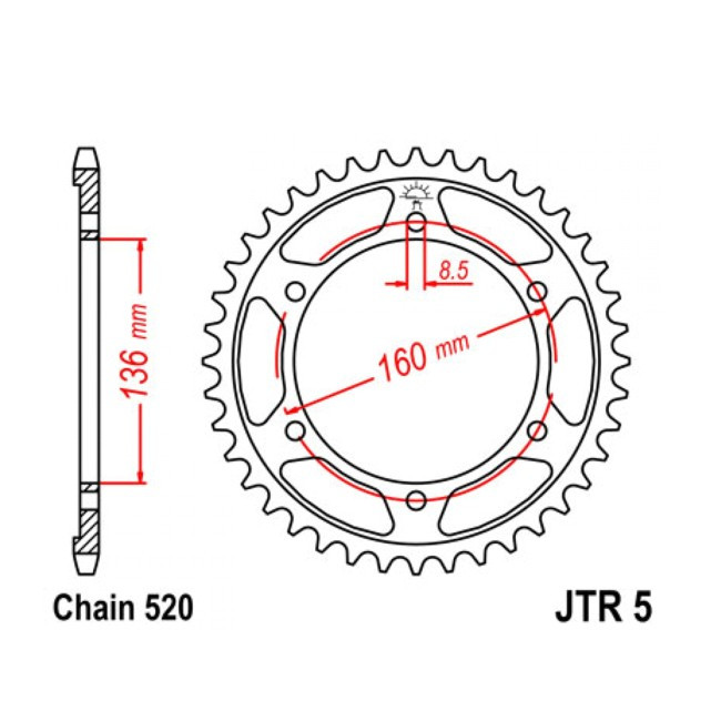 rear sprocket BMW G650 GS/Sertao 11-