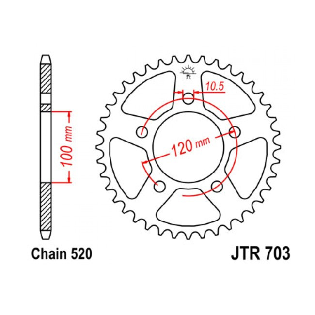 rear sprocket BMW G650 X-Moto