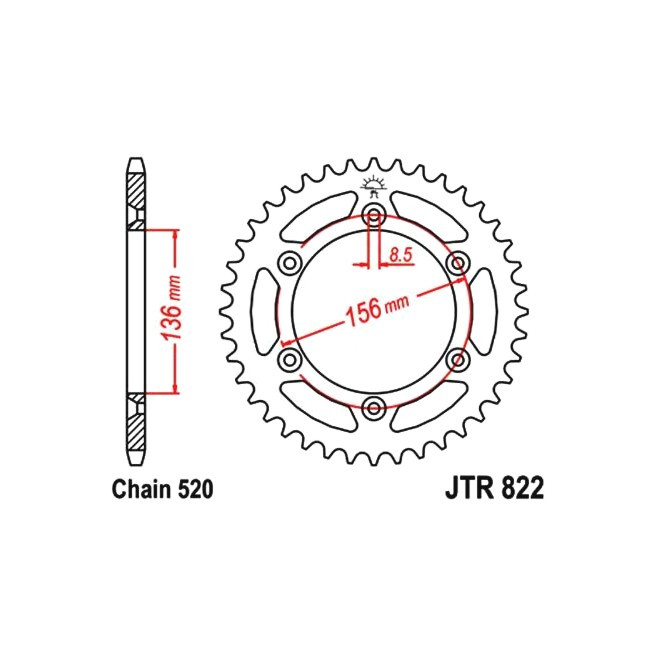 rear sprocket HQV 449/511,