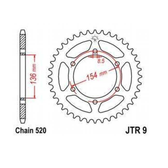 rear sprocket, BMW G650 07-