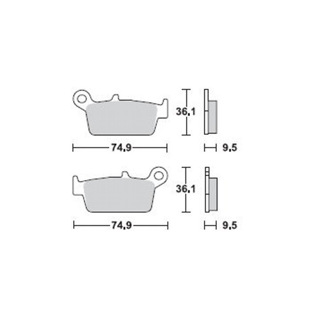rear brake pads, DRZ400