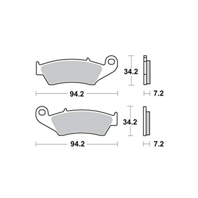 front brake pads, XR400