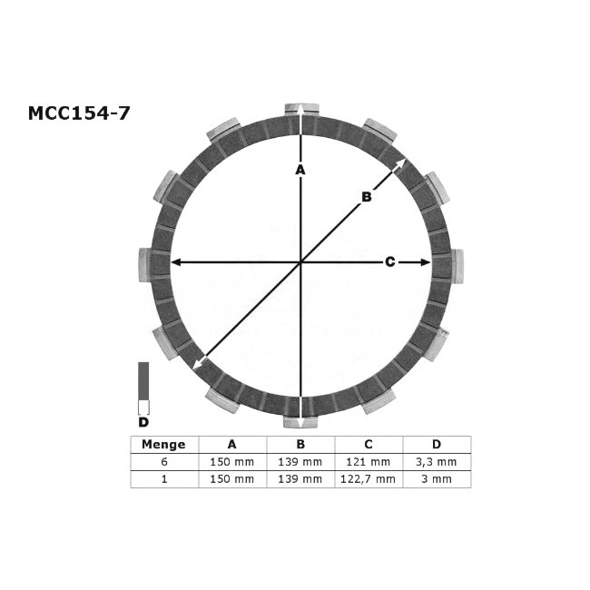 clutch friction plates, XR650R