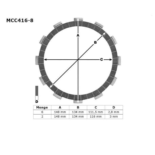 clutch friction plates, TT/XT600 85-