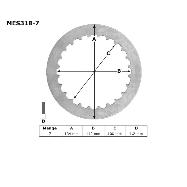 clutch friction plates, TT/XT600 85-