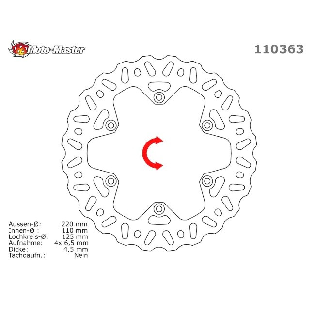 MM NITRO rear brake disc, KTM LC4