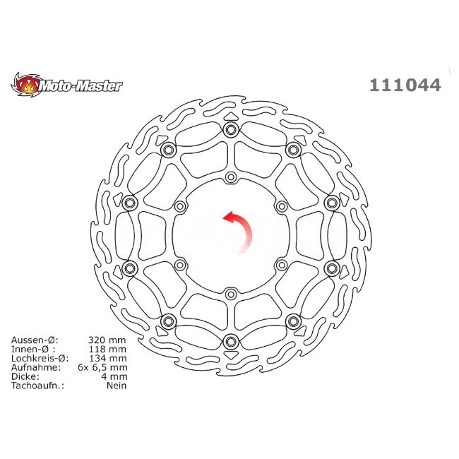 Motomaster STREET brake disc, DRZ400