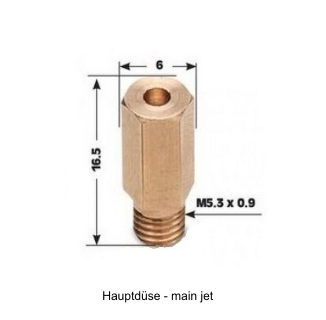 Vergaserdüsen - Hauptdüse, XR600 88-