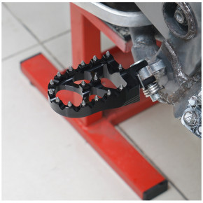 H-ONE aluminium footpegs DRZ 400, black