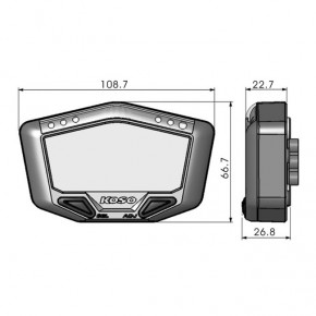 KOSO DB-02 motocycle cockpit