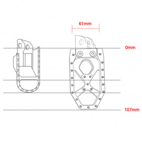 Oversize Alu-Fußrasten, DR350 90-