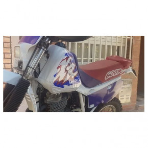 fuel tank cover XR 600R, white/blue